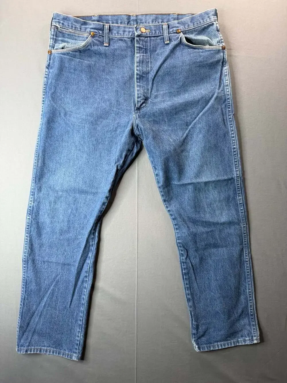 Wrangler 13MWZ Cowboy Cut Western Denim Jeans Blue Medium Wash Mens 40x30